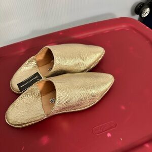 Moroccan flat mules (belgha traditional shoes)